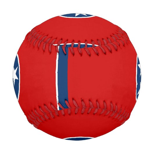 Patriotisches Baseball mit Flagge von Tennessee (Vorderseite)
