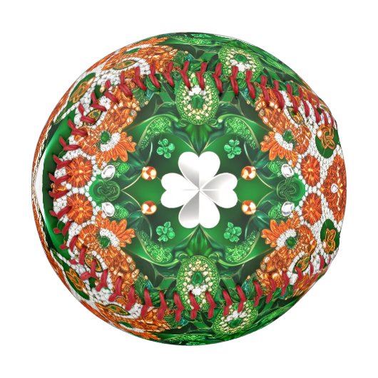 Patriotisches Baseball mit irischen Farben (Vorderseite Links)