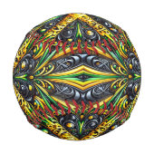 Patriotisches Baseball mit jamaikanischen Farben (Vorderseite)