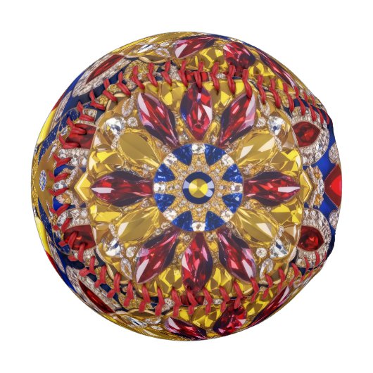 Patriotisches Baseball mit kolumbianischen Farben (Vorderseite Links)