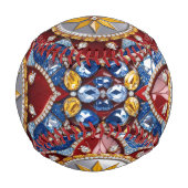 Patriotisches Baseball mit kolumbianischen Farben (Vorderseite)