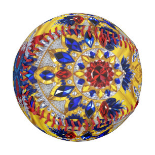 Patriotisches Baseball mit rumänischen Farben