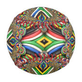 Patriotisches Baseball mit südafrikanischen Farben (Rückseite)