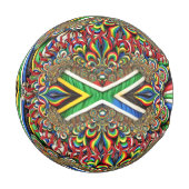 Patriotisches Baseball mit südafrikanischen Farben (Vorderseite Links)