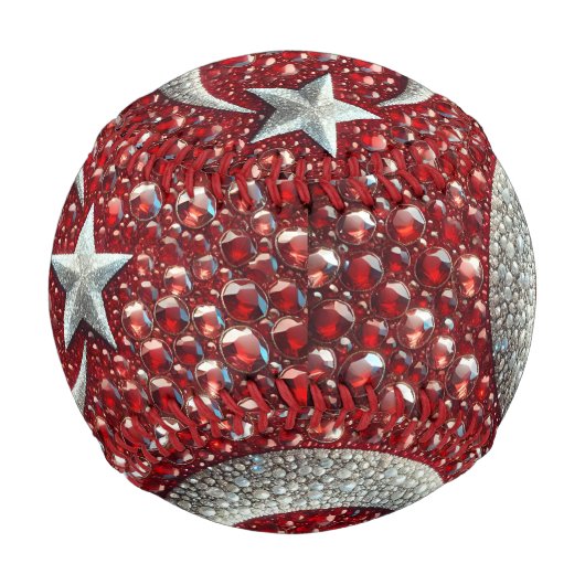 Patriotisches Baseball mit türkischen Farben (Rückseite)