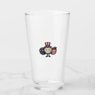 Patriotisches Baseball-Trio Vintage Vector Shirt_1 Glas