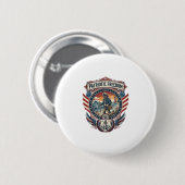 Patriotisches Beachcomber-Vektorgrafik-T-Shirt_1 Button (Vorne & Hinten)