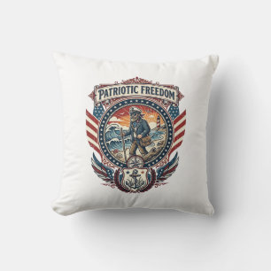 Patriotisches Beachcomber-Vektorgrafik-T-Shirt_1 Kissen