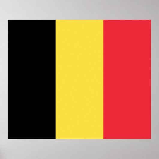 Patriotisches Belgisches Flag-Poster Poster (Vorne)