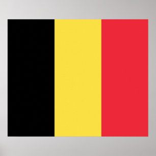 Patriotisches belgisches Flaggenplakat Poster