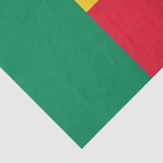 Patriotisches Benin Flag Tissue Paper Seidenpapier (Ausschnitt)