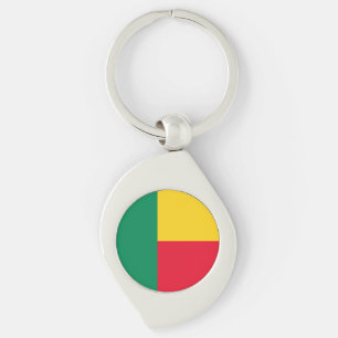 Patriotisches Benin-Flagge-Schlüsselanhänger Schlüsselanhänger
