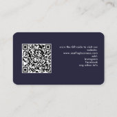 Patriotisches benutzerdefiniertes Logo QR Code Ame Visitenkarte (Rückseite)