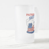 Patriotisches Bier Mattglas Bierglas (VorderseiteRechts)