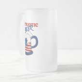 Patriotisches Bier Mattglas Bierglas (Vorderseite Links)