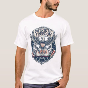 Patriotisches Buchclub-Vektorgrafik-T-Shirt (2) T-Shirt