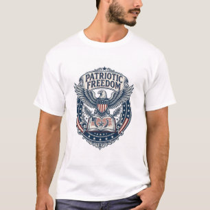 Patriotisches Buchclub-Vektorgrafik-T-Shirt (2) T-Shirt