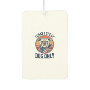 Patriotisches Bulldog-Shirt Vintage Gravur Hunde L Autolufterfrischer