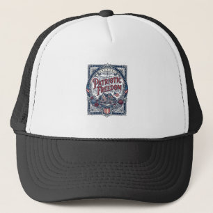 Patriotisches Cottage-Garten-Vektorgrafik-T-Shirt Truckerkappe