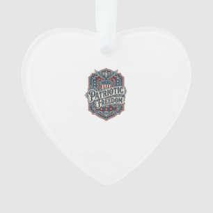 Patriotisches Country Gospel Vektorgrafik T-Shirt Ornament