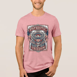 Patriotisches County-Parade-Vektorgrafik-T-Shirt_1 Tri-Blend Shirt
