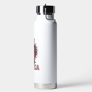 Patriotisches Dachshund Merica Vintage Hundeshirt_ Trinkflasche