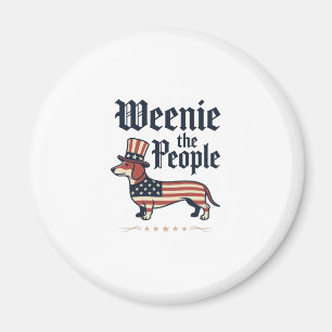 Patriotisches Dachshund-T-Shirt Weenie the People_ Magnet