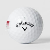 Patriotisches Design der amerikanischen Flagge Golfball (Logo)