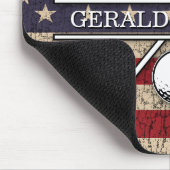 Patriotisches Design der amerikanischen Flagge Mousepad (Ecke)