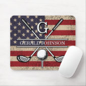 Patriotisches Design der amerikanischen Flagge Mousepad (Mit Mouse)