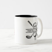 Patriotisches Design der amerikanischen Flagge Zweifarbige Tasse (VorderseiteRechts)