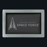 Patriotisches Design der United Staaten Space Forc Rechteckige Gürtelschnalle<br><div class="desc">Feiern Sie die United Staaten Space Force mit einem kühnen Design mit patriotischen Elementen. Ideal,  um Bewunderung und Unterstützung auf stilvolle und kreative Weise zu zeigen.</div>