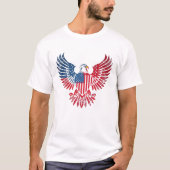 Patriotisches Design mit Bald Eagle und amerikanis T-Shirt (Vorderseite)