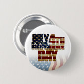 Patriotisches Design vom 4. Juli Button (Vorne & Hinten)
