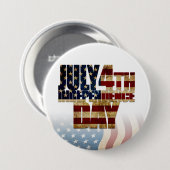 Patriotisches Design vom 4. Juli Button (Vorne & Hinten)