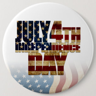 Patriotisches Design vom 4. Juli Button