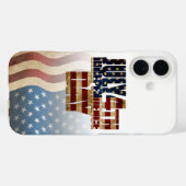 Patriotisches Design vom 4. Juli Case-Mate iPhone Hülle (Rückseite (Horizontal))