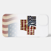 Patriotisches Design vom 4. Juli iPhone Hülle (Rückseite (Horizontal))