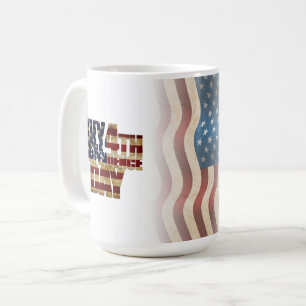 Patriotisches Design vom 4. Juli Kaffeetasse