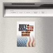 Patriotisches Design vom 4. Juli Magnet (In Situ (Geschirrspüler))