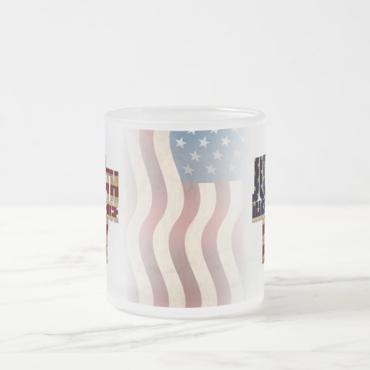 Patriotisches Design vom 4. Juli Mattglastasse (Mittel)