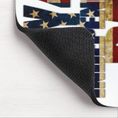 Patriotisches Design vom 4. Juli Mousepad (Ecke)