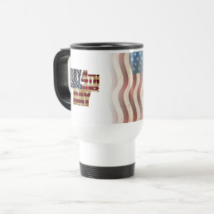 Patriotisches Design vom 4. Juli Reisebecher