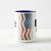 Patriotisches Design vom 4. Juli Tasse (Zentrum)