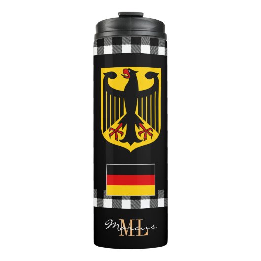 Patriotisches Deutschland reist Mug, deutsche Flag Thermosbecher (Vorderseite)