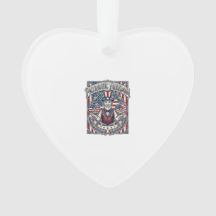 Patriotisches Donut-Liebhaber Vektorgrafik T-Shirt Ornament