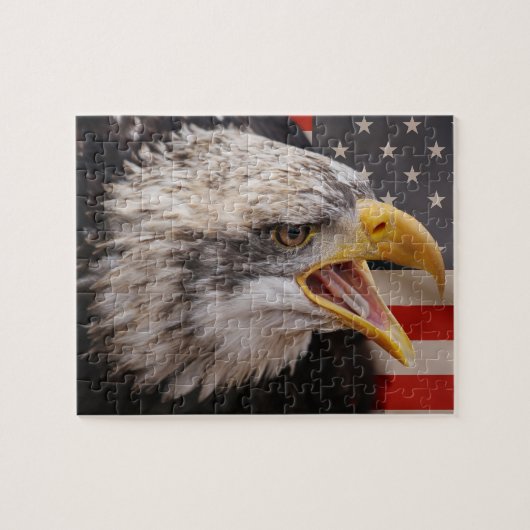 Patriotisches Eagle-Bild-Puzzlespiel Puzzle (Horizontal)