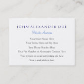 Patriotisches Eagle, das Flug - doppelseitige Visitenkarte (Rückseite)