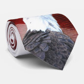 Patriotisches Eagle HauptNexktie Krawatte (Gerollt)