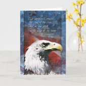 Patriotisches Eagle Karte (Gelbe Blume)